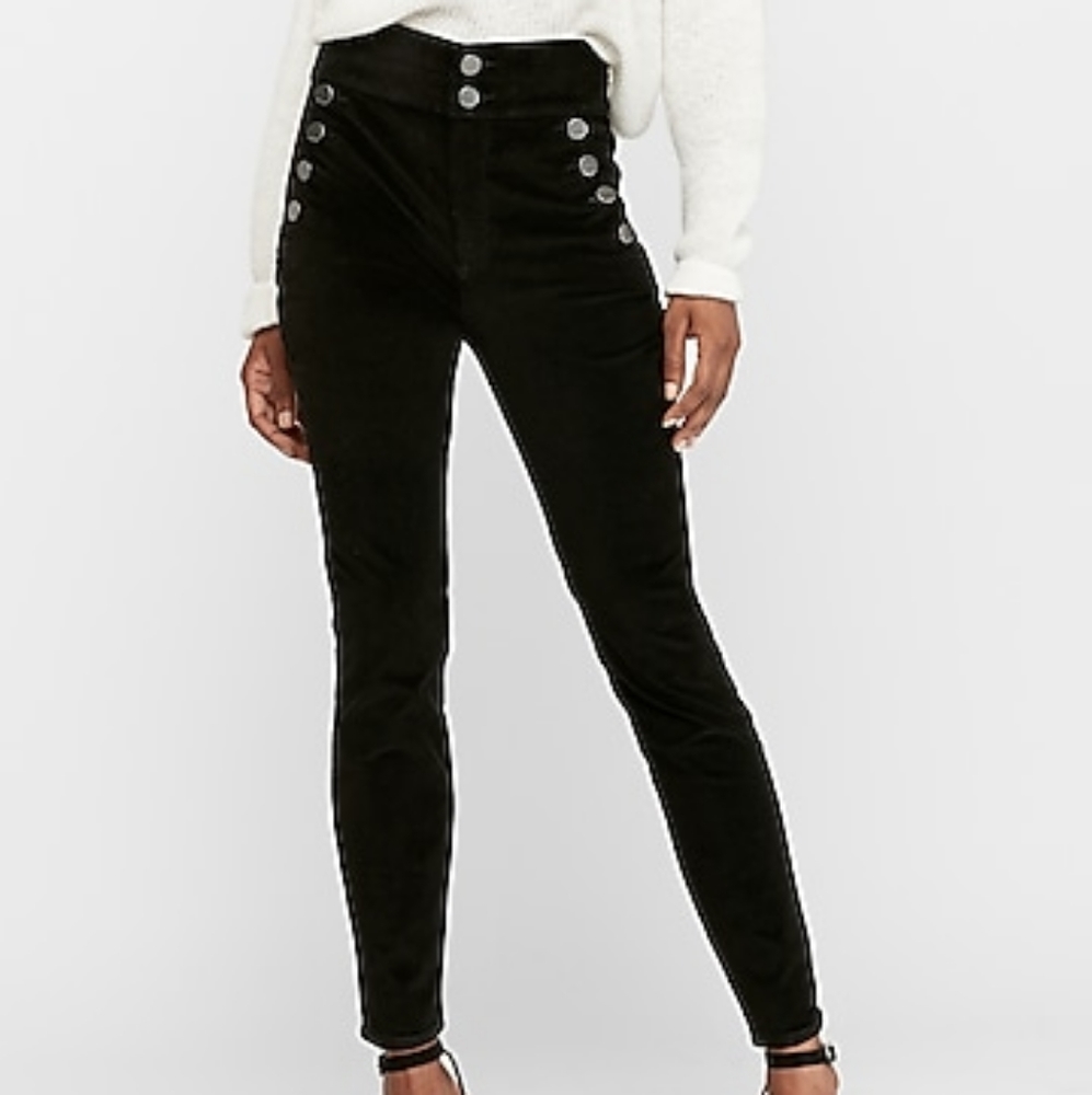 High Rise Leggings, Velvet.